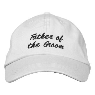 Brautvater schwarze elegante Hochzeitsschrift Bestickte Baseballkappe