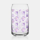 Brautviertel Purple Blumen Dosenglas (Rechts)