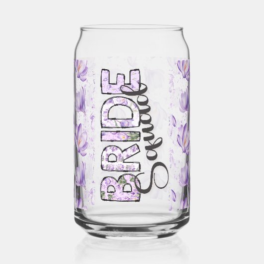 Brautviertel Purple Blumen Dosenglas (Links)