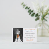 BrautVisitenkarte Visitenkarte (Stehend Vorderseite)