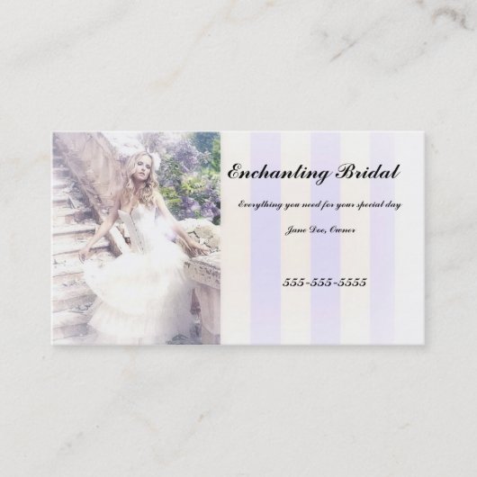 BrautVisitenkarte Visitenkarte (Vorderseite)