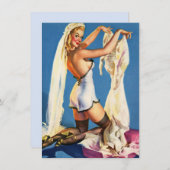 Brautwäsche Einladung (Vorne/Hinten)