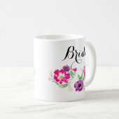 Brautwatercolor-Blumen-Tasse Kaffeetasse (VorderseiteRechts)