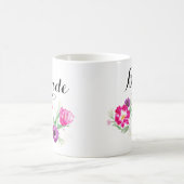 Brautwatercolor-Blumen-Tasse Kaffeetasse (Mittel)