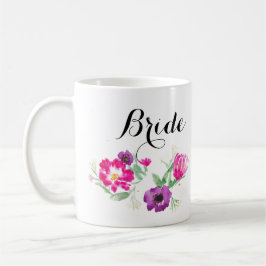 Brautwatercolor-Blumen-Tasse Kaffeetasse
