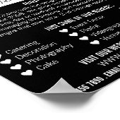 Brautwerbung, Hochzeitsplanung Poster (Ecke)