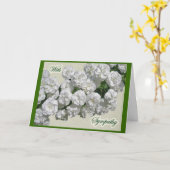 BrautWreath Spirea Blumen-Beileids-Karte Karte (Gelbe Blume)