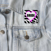 Brautzebra-Streifen Button (Beispiel)