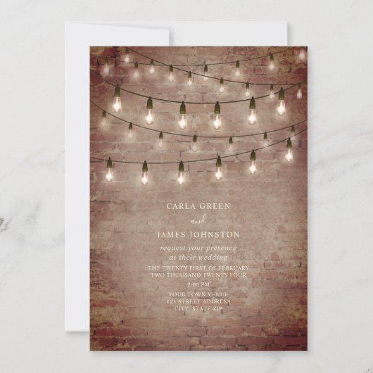 Brautziegeleisen Einladung (Vorderseite)