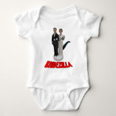 Brautzilla Lustiges Hochzeits-T-Shirt oder Hut Baby Strampler (Vorderseite)