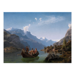 Brautzug am Hardangerfjord Poster