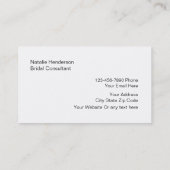 Brautzusatz-Visitenkarten Visitenkarte (Rückseite)