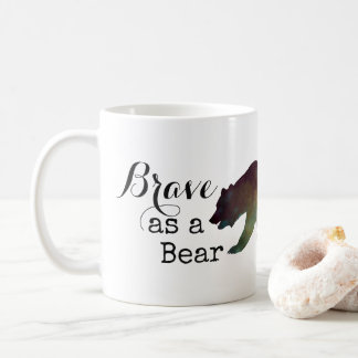 Brave als Bärn-Aquarell-Typografie Kaffeetasse