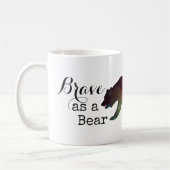 Brave als Bärn-Aquarell-Typografie Kaffeetasse (Links)