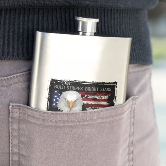 Brave American Hearts Flachmann (Beispiel)