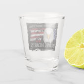 Brave American Hearts Schnapsglas (Rückseite)