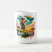 ✨"Brave and Free" Cowboy Horizon Mug Kaffeetasse (Mittel)