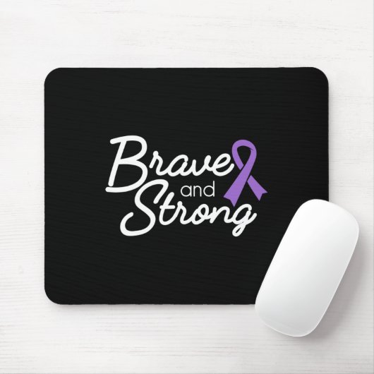 Brave and Strong Heimerheimer's and Epilepsy Warri Mousepad (Mit Mouse)