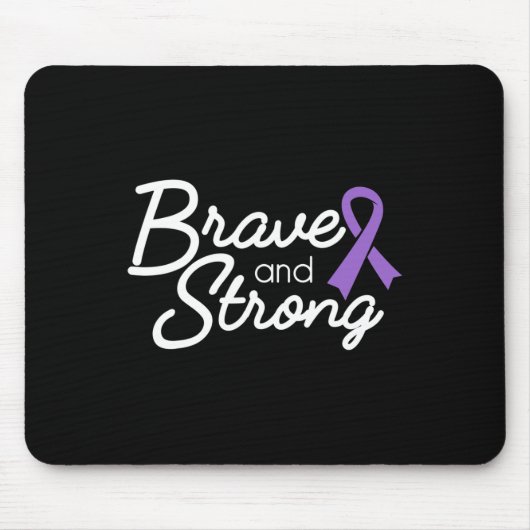 Brave and Strong Heimerheimer's and Epilepsy Warri Mousepad (Vorne)