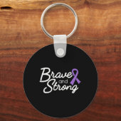 Brave and Strong Heimerheimer's and Epilepsy Warri Schlüsselanhänger (Vorderseite)