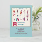 Brave Arrow-Einladung Einladung (Stehend Vorderseite)