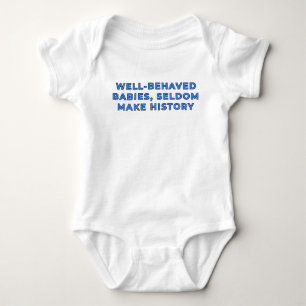 Brave Babys machen selten Geschichte - Blau Baby Strampler