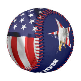 Brave Bald Eagle, die amerikanische Flagge, Star Baseball