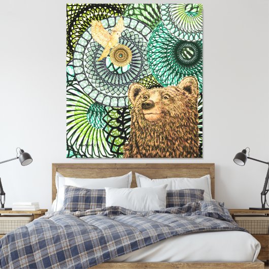 Brave Bear Leinwanddruck (Insitu (Schlafzimmer))