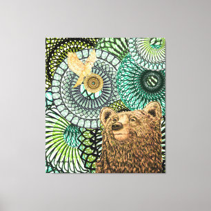 Brave Bear Leinwanddruck