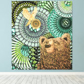 Brave Bear Leinwanddruck (Insitu (Holzboden))