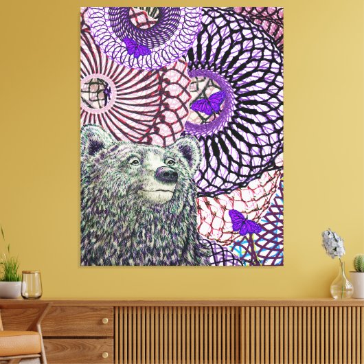 Brave Bear Leinwanddruck (Insitu (Wohnzimmer))