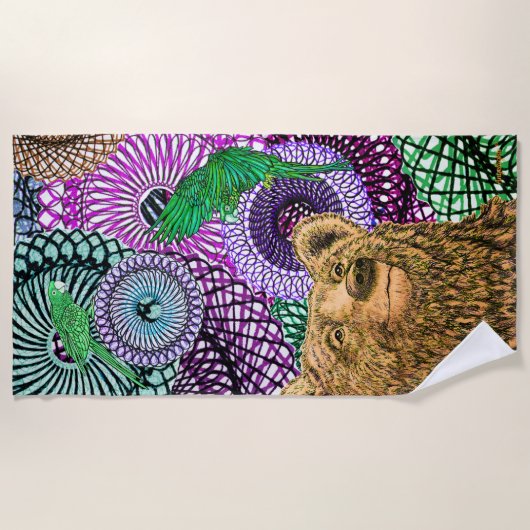 Brave Bear Strandtuch (Vorderseite)