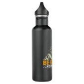 Brave Bleibe Wild Edelstahlflasche (Links)