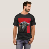 Brave bull on red T-Shirt (Vorne ganz)