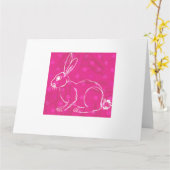 Brave Bunny Karte (Gelbe Blume)