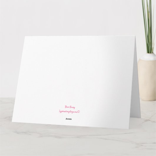 Brave Bunny Karte (Rückseite)