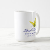 Brave Butterfly sei die Veränderung personalisiere Kaffeetasse (VorderseiteRechts)