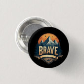 Brave Button Adventure Graphic T-Shirt for Women T (Vorne & Hinten)