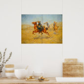 Brave Cavalryman Rettete einen Solider Poster (Küche)