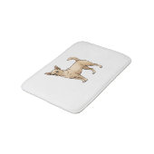 Brave Chihuahua Blue Badematte (Schrägansicht)