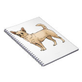 Brave Chihuahua Blue Notizblock (Rechte Seite)