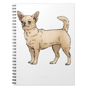 Brave Chihuahua Blue Notizblock