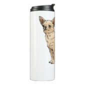 Brave Chihuahua Blue Thermosbecher (Nach links gedreht)