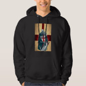 Brave Christlich Crusader Warrior England Flaggenm Hoodie (Vorderseite)