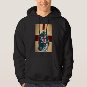 Brave Christlich Crusader Warrior England Flaggenm Hoodie