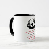 Brave Deer konfrontiert Gefahren Inspiration Tasse (Vorderseite Links)