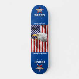 Brave Eagle, die amerikanische Flagge, Patriotic Skateboard