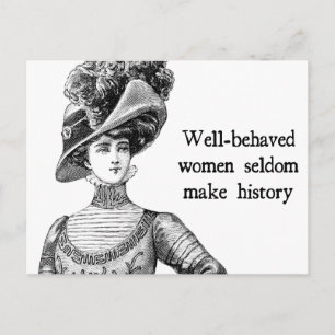 Brave Frauen machen Geschichte Postkarte