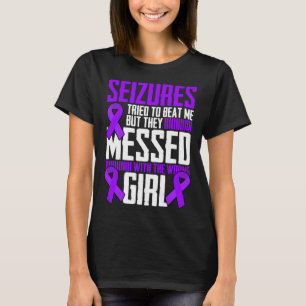 Brave Girl Epilepsy Warrior Sprichwort Epilepsy Aw T-Shirt