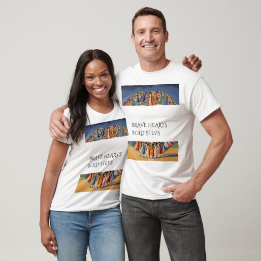 Brave Hearts, Bold Steps - Empowered Journey T-Shi T-Shirt (Unisex)